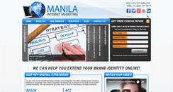 Desktop Screenshot of manilainternetmarketing.com